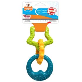 Nylabone Puppy Power Chew Puppy Teething Rings Bacon, 1ea/SMall/Regular Up To 25 Ibs. 1 ct