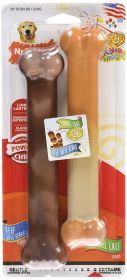 Nylabone Power Chew Flavor Frenzy Durable Dog Chew Toys Twin Pack Funnel Cake Shish Kabob, 1ea/Large/Giant Up To 50 Lbs. 2 ct