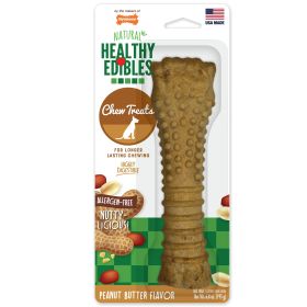 Nylabone Healthy Edibles AllNatural Long Lasting Chew Treats 1 Count, Peanut Butter, 1ea/XL/Souper 50 Lbs. 1 ct