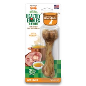 Nylabone Healthy Edibles Broth Bone AllNatural Long Lasting Chew Treats 1 Count,