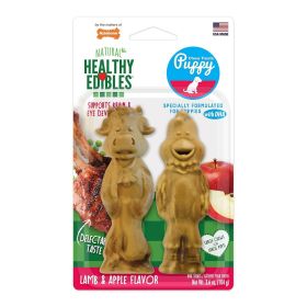 Nylabone Healthy Edibles Puppy Natural Long Lasting Lamb & Apple Dog Chew Treats Lamb & Apple