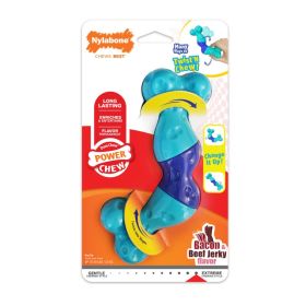 Nylabone Power Chew Twist 'N Chew Dog Toy Bacon Beef Jerky, 1ea/Large 1 ct