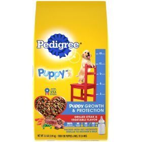 Pedigree Puppy Growth & Protection Dry Dog Food Grilled Steak & Vegetable