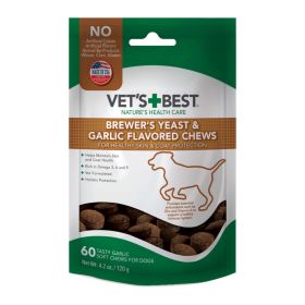 Vet's Best Brewers Yeast and Garlic Flavored Soft Chews for Dogs