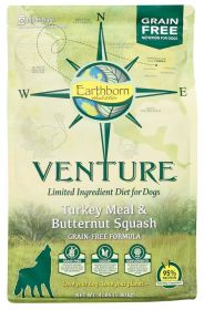 Earthborn Holistic Venture L.I.D. Grain Free Dry Dog Food Turkey & Butternut Squash