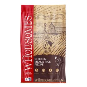 Wholesomes Dry Dog Food Chicken Meal & Rice 40lb