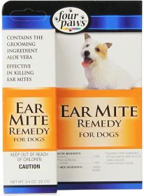 Four Paws Healthy Promise Aloe Ear Mite Treatment For Dogs