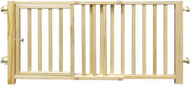 Four Paws Walkover Wood Dog Gate with Door