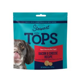 Stewart Puff Tops Freeze Dried Dog Food Topper Bacon & Cheese,