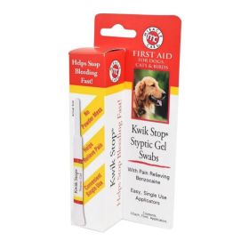 Miracle Care Kwik Stop Styptic Gel Swabs with Benzocaine .75Ml