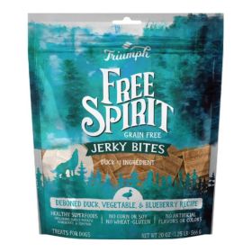 Triumph Grain Free Jerky Bites Dog Treats Duck/Pea/Blueberry