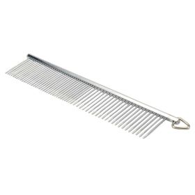 Safari Dog Grooming Comb Medium/Coarse Silver