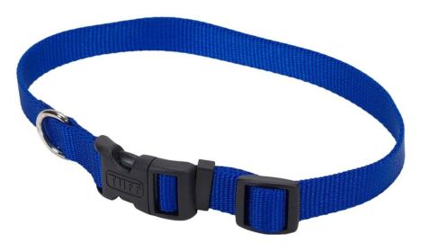 Coastal Adjustable Nylon Dog Collar with Plastic Buckle Blue