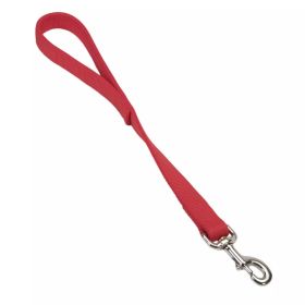 Coastal DoublePly Nylon Traffic Dog Leash Red,
