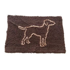 Spot 35  x 24  Brown Clean Paws Micro fiber Mat