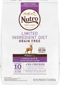 Nutro Products Limited Ingredient Diet Adult Dry Dog Food Venison & Sweet Potato