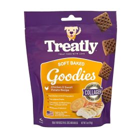 Treatly Soft Baked Goodies Dog Treats Chicken & Sweet Potato,