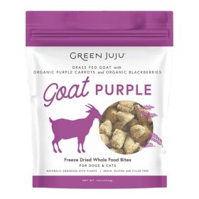 Green Juju Dog Freeze Dried Goat Purple Topper  7.5oz.