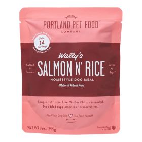 Portland Dog Wallys Salmon N Rice Homestyle Meal 9oz.