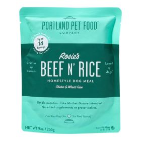 Portland Dog Rosie's Beef N Rice Homestyle Meal 9oz.