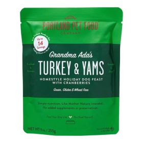 Portland Dog Grain Free Grandma Ada's Turkey & Yam Homestyle Meal 9oz.