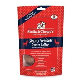 Stella And Chewys Dog Freeze Dried Venison Blend Patties 14oz.