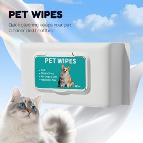 Pet Wipes For Dogs Alcohol-Free Gentle Grooming Wipes For Paws, Body,Bum-Quick Cleaning For Fresher, Healthier Pet-100 Sheets