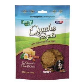 Emerald Pet Quiche Royale Chewy Dog Treat Bacon & Cheese