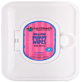 Earthbath Ultra Mild Puppy Wipes, Wild Cherry