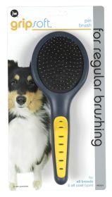 JW Pet Pin Brush Grey/Yellow