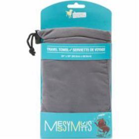 Messy Mutts Dog Microfiber Towel Cool Grey