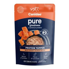 CANIDAE PURE Goodness Protein Topper for Dogs WildCaught Salmon in Gravy,