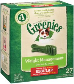 Greenies Weight Management Dog Dental Treats Regular,