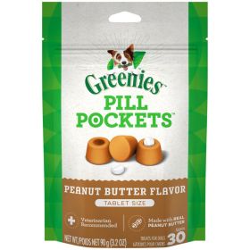 Greenies Pill Pockets for Tablets Peanut Butter,