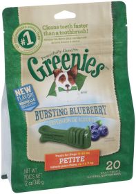 Greenies Dog Dental Treats Petite, Blueberry,