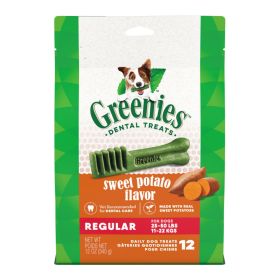 Greenies Dog Dental Treats Regular, Sweet Potato,