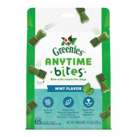 Greenies Anytime Bites BiteSize Dog Dental Treats Mint,