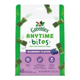 Greenies Anytime Bites BiteSize Dog Dental Treats Blueberry,