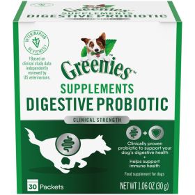 Greenies Digestive Probiotic Clinical Strength Dog Supplement