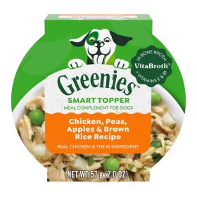 Greenies Smart Topper Meal Compliment for Dogs Chicken, Peas, Apples  Brown Rice,