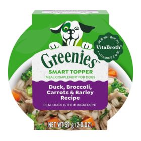 Greenies Smart Topper Meal Compliment for Dogs Duck, Broccoli, Carrots  Barely,