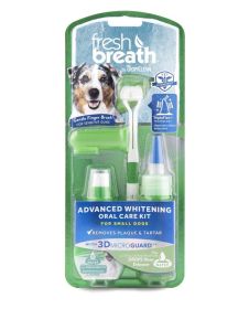 TropiClean Fresh Breath Advanced Whitening Oral Care Kit For Dogs