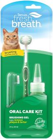 TropiClean Fresh Breath Oral Care Kit for Cats