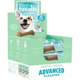 TropiClean Fresh Breath Single Serve Dong Dental Chew Display