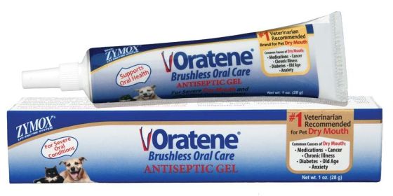 Zymox Oratene Antiseptic Oral Gel for Dogs 1 oz  (3pack)