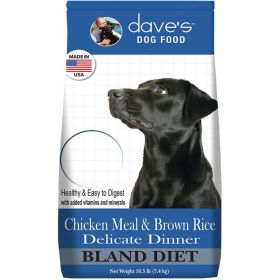 Dave's Cat's Delicate Dinners (Easy To Digest) Chicken Meal; Rice and Oatmeal