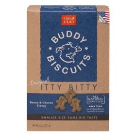 Cloud Star Original Itty Bitty Buddy Biscuits With Bacon and Cheese Dog Treats; 8
