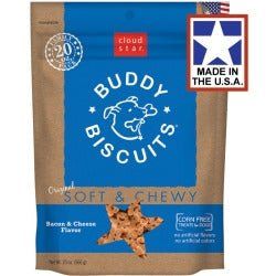 Cloud Star Original Soft and Chewy Buddy Biscuits With Bacon and Cheese Dog Treats