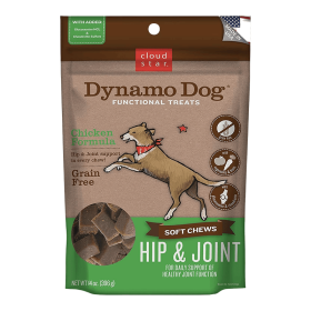 Cloud Star Dynamo Dog Hip and Joint Soft Chews Chicken Formula Dog Treats
