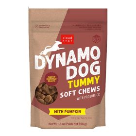 Cloud Star Dynamo Dog Tummy Soft Chews Pumpkin and Ginger Formula Dog Treats, 14